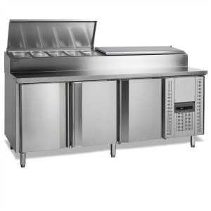 TEFCOLD Refrigerated Preparation Table 10 GN 1/3 - Professional Kitchen Equipment