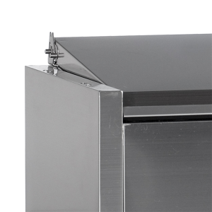 Saladette à Poser Couvercle Inox Statique 8 GN 1/4 - 41,6 L - TEFCOLD