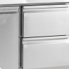 Comptoir à Pizza en Inox GN 1/1 - 3 Portes Pleines TEFCOLD PT1365 | Jäähdytys 400L, automaattinen sulatus | Fourniresto