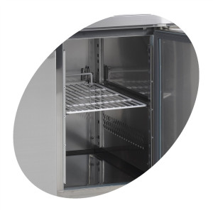 Negative Refrigerated Table GN 1/1 with Backsplash - TEFCOLD