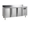 Negative Refrigerated Table with Backsplash - 3 Doors - GN 1/1 - TEFCOLD | High quality & optimal performance