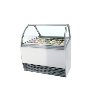 Vitrine à Glace Ventilé avec Façade Bombée - TEFCOLD