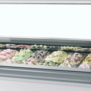 Vitrine à Glace Ventilé avec Façade Bombée - TEFCOLD