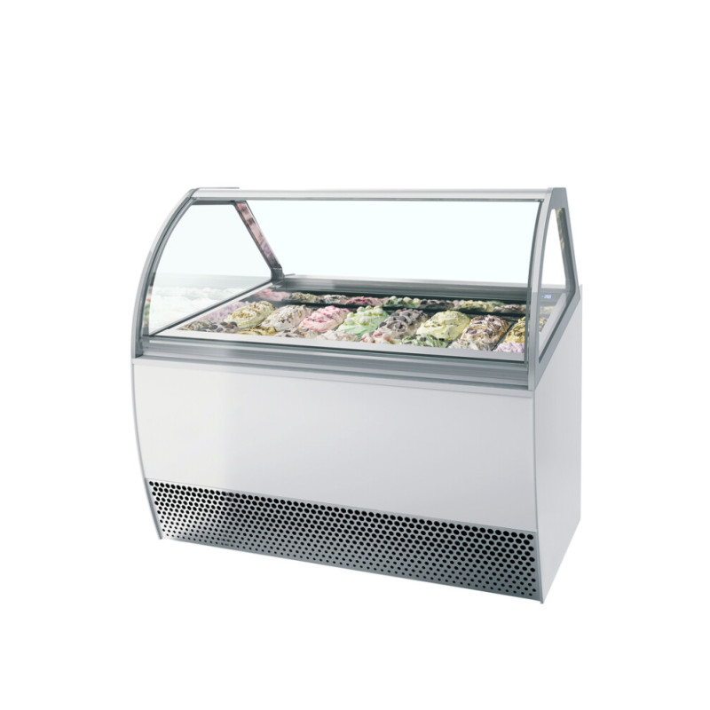 Vitrine à Glace Ventilée - Façade Bombée - TEFCOLD