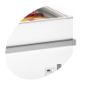 TEFCOLD Sliding Glass Freezer 805L - Ideal for Supermarket