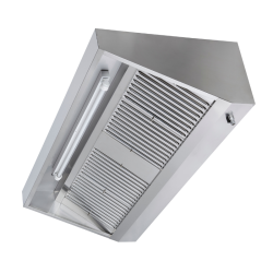 Snack hood 700 Led without motor Dynasteel - Length 1400 mm, Stainless steel AISI304