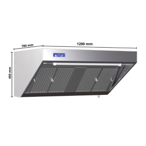 Hotte Snack Complète 700 - Kraftfull Motor och Inbyggda LED - Dynasteel