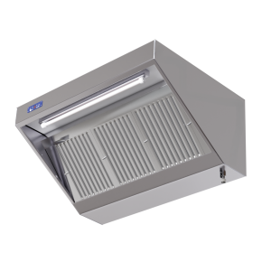 Complete 700 Snack Hood with Motor, LED, and Dimmer - Dynasteel, Stainless Steel AISI 304