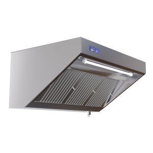 Complete Snack Hood 900 - Length 1600 - Motor, LED, and Dimmer - Dynasteel