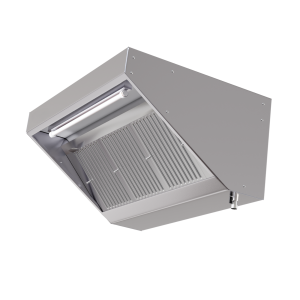 Snack hood 700 with LED and without motor from Dynasteel - Length 2000