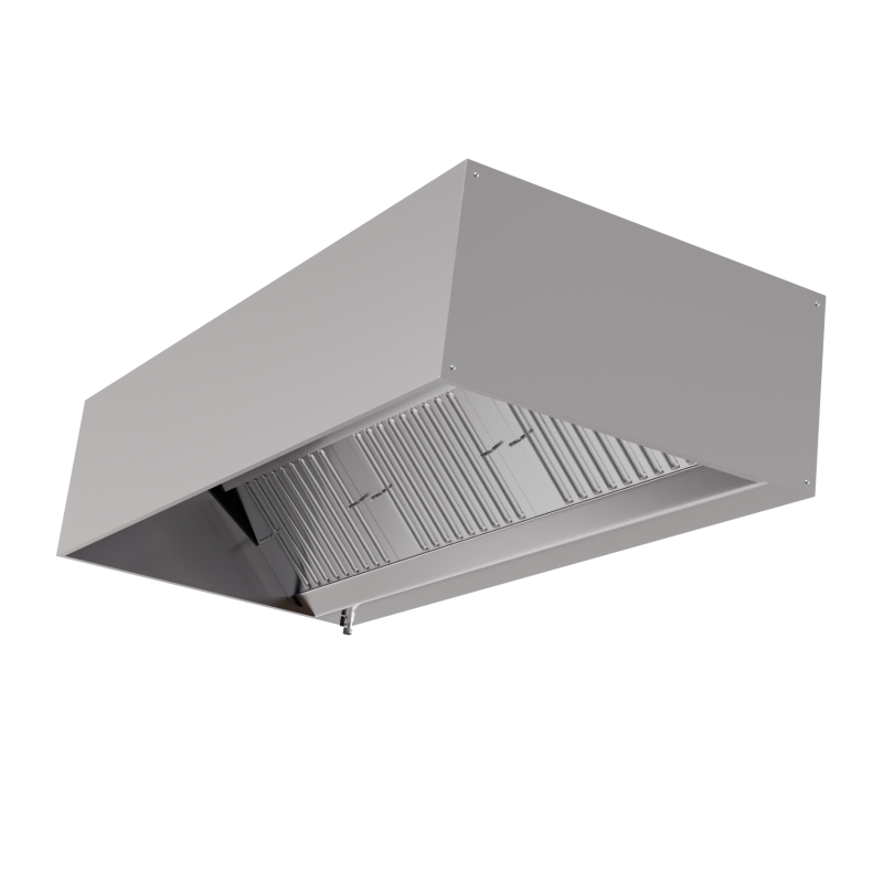 Hotte Cubique 900 Led Ilman Moottoria Dynasteel - Pituus 1600 & Ruostumaton Teräs AISI 304