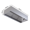 Hotte Cubique 900 Led Sans Moteur 1400 Dynasteel - Pro Design & Qualité