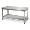 Stainless Steel Table with Shelf - D 700 mm - W 1600 mm - Refurbished