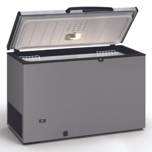 Congélateur Coffre Aspect Inox et Couvercle Inox - 370 L TENSAI