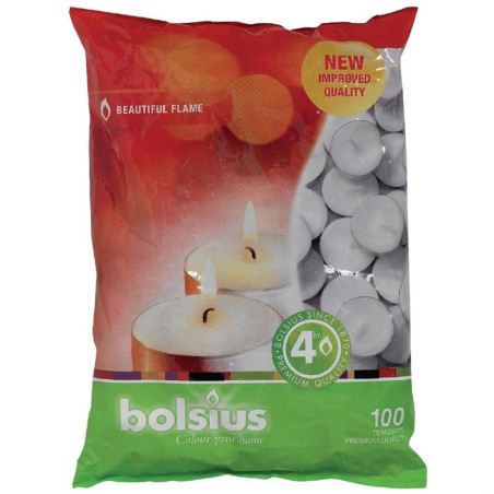 Värmeljus 4 h - 100-pack Bolsius - Varm atmosfär.