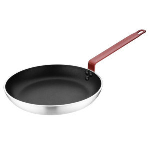 Stekpanna i aluminium med non-stick beläggning Ø 280 mm - Hygiplas rött handtag SEO: Bekymmersfri matlagning, Teflon Platinum Pl