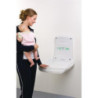 Magrini Vertical White Changing Table - Space-saving and Optimal Safety