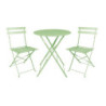 Fällbara stolar i ljusgrön stål - Komfort och hållbarhet