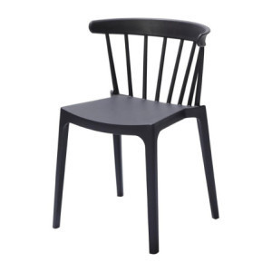 Polypropylenstolar Antracit - Set om 4: Elegant design och hållbar komfort