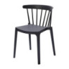 Polypropylenstolar Antracit - Set om 4: Elegant design och hållbar komfort