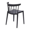 Polypropylenstolar Antracit - Set om 4: Elegant design och hållbar komfort