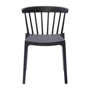 Polypropylenstolar Antracit - Set om 4: Elegant design och hållbar komfort