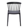 Anthracite Polypropylene Chairs - Set of 4: Elegant design and lasting comfort