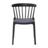 Polypropylenstolar Antracit - Set om 4: Elegant design och hållbar komfort