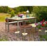 Banc Ulkokäyttöön Pähkinäpuun Imitointi 1050 mm Gopak CK814