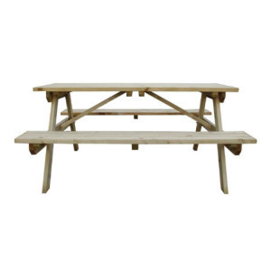 Picknickbord i trä 1,5m elegant och robust