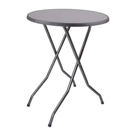 Korkea pyöreä taitettava pöytä, 85 cm, tyylikäs ja kestävä