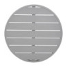 Round Aluminum Light Gray Table Top 580mm Bolero - Modern Style