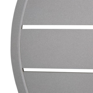 Pyöreä harmaa valettu alumiinipöytälevy 580 mm Bolero - moderni tyyli