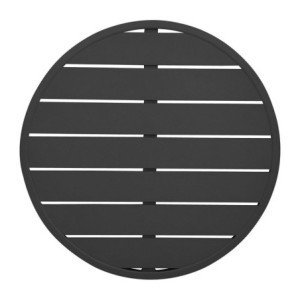 Black Aluminium Round Table Top Bolero 580mm - Modern and Resistant