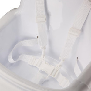 Chaise Haute Bébé Blanc Brillant Bolero - Sécurité et Confort