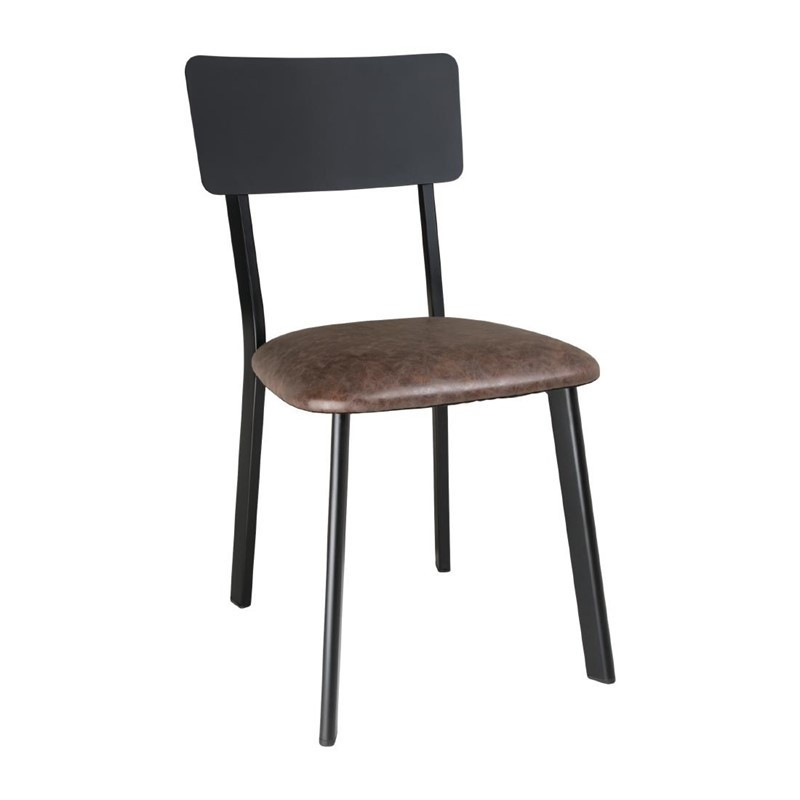 Metalliset tuolit, vintage-istuin - 4 kpl Bolero