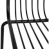 Höga svarta barstolar Bolero - Industriell design i ståltråd