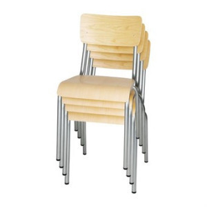 Galvanoitu puinen tuoli - 4 kpl Bolero