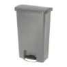 Harmaa etupoljinroskakori 50L - Hygieeninen & Käytännöllinen | Rubbermaid