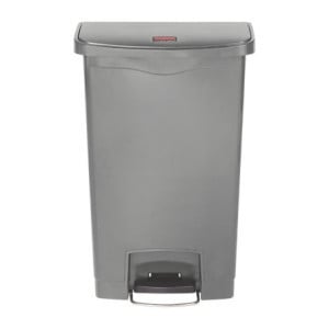 Harmaa etupoljinroskakori 50L - Hygieeninen & Käytännöllinen | Rubbermaid