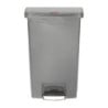 Harmaa etupoljinroskakori 50L - Hygieeninen & Käytännöllinen | Rubbermaid