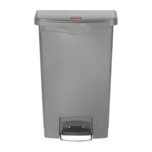 Harmaa etupoljinroskakori 50L - Hygieeninen & Käytännöllinen | Rubbermaid