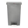Harmaa etupoljinroskakori 50L - Hygieeninen & Käytännöllinen | Rubbermaid