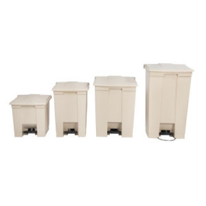 Beige Poljinroskis 87L Rubbermaid Step-On: Kestävyys ja Hygienia