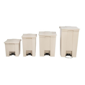 Beige Pedalbehållare 87L Rubbermaid Step-On: Hållbarhet och Hygien