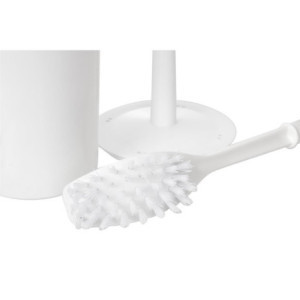 WC-harja ja valkoinen Jantex-teline: Tehokas hygienia, tyylikäs muotoilu