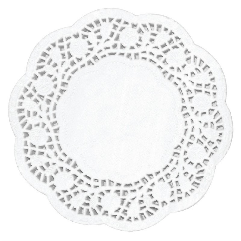 Pyöreät paperiset lautasliinat 165 mm, 250 kpl - Olympia-merkki