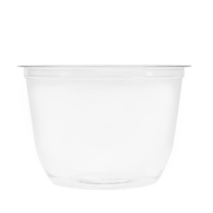 Pots Transparents PET Recyclables 227 ml - Mettez en valeur vos créations culinaires!