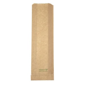 Sacs Snack Chaud compostables Vegware 356 x 101 mm - Lot de 500, FC897