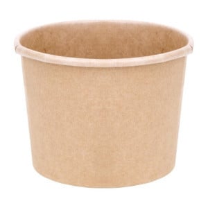 Pots à Soupe 340 ml 98 mm - Lot de 500 en Carton Kraft